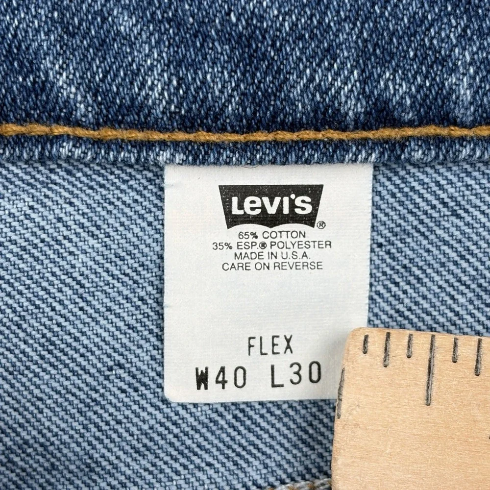 Vintage 1998 Levi's 540 Orange Tab Jeans Men's 40x30 Made in USA Relaxed Fit